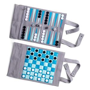 💗🙋‍♀️💗高档真皮礼品国际游戏娱乐双陆棋盘卷式肩带便携棋盘定制