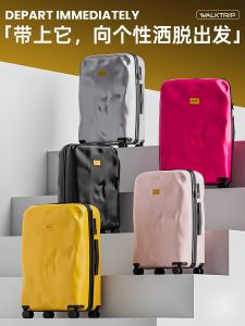 2025 New Fashionable Durable Luggage Bag Womens Carry-On Suitcase 20 Inches Mens Personalized Travel Bag with Rod