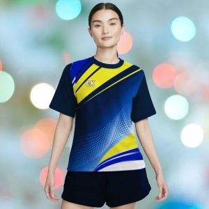 ( COD )Baju Olahraga Wanita Dewasa Jumbo Kaos Olahraga Premium Terlaris Baju volly Baju Badminton Baju Senam Wanita Dewasa