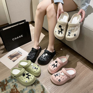 สำหรับผู้หญิงของแท้พื้นรองเท้านุ่มที่ต้องการรองเท้าลำลองน้ำหนักเบารองเท้าแบบมีรูระบายอีวาของผู้หญิงอุดตัน รองเท้าแตะสำหรับผู้หญิง 36-45 ประกอบไปด้วย VMAL