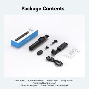 TELESIN | TELESIN Remote Control Wireless Bluetooth Selfie Stick Tripod For DJI OSMO Action 4 5pro 6 360 Gopro 9 10 11 12 13 Smartphone