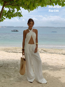 Vacation Style Halter Neck Set