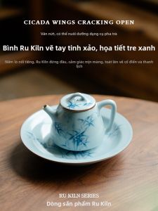 TUOTU | Bình Trà Gốm Tre Xanh Truyền Thống