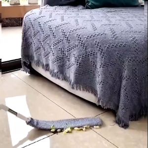 Chổi Quét Gầm Giường Khe Tủ Lau Bụi Trần Nhà Thông Minh - Chổi Quét Trần Nhà Uốn Dẻo Kèm Bông Lau Cao Cấp