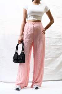 Wtbrand / celana kulot / celana plisket / celana panjang wanita / celana highwaist / celana motif polos