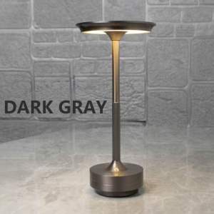 D060 Đèn bàn không dây LED cao cấpSạc lại Chạm Cầm tay Bàn café Nhà hàng Phòng ngủ Độ sáng 3 cấp độ