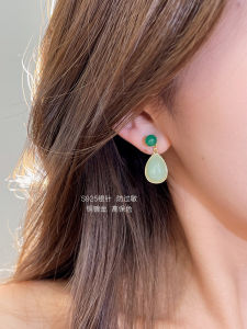 Elegant Retro Style Womens Ear Jewelry Luxury Feelings Agate Ear Studs Fresh out New Fashion Jewelry Accessories