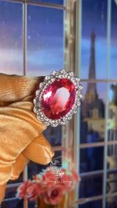 💎 Rare Pink CZ Diamond ✅ Old money style ✅ แหวนเพชร CZ หายาก สไตล์ผู้ดีเก่า ✅ ราคาเต็ม 12900.- เหลือ 6450.-