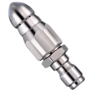 2 PCS Sewer Jetter Drain Jet Nozzles 1/4-Inch High-Pressure Washer Sewer Sewage Cleaning Nozzle Adapter Accessories