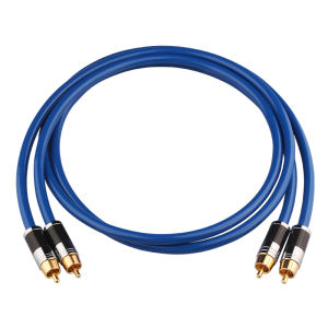 YYAUDIO Hi-Fi Dual RCA Cáp Âm Thanh Đơn Tinh Thể Đồng Cáp Tín Hiệu Cho Bộ Khuếch Đại/Loa Kết Nối Nam RCA Cổng Kết Nối