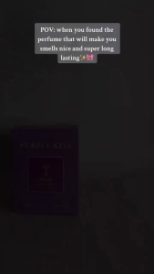 SUN HARDWARE Purple Kiss 80ml For Her Long lasting Perfume EDP