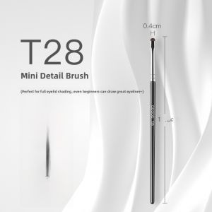 Goodi Eyeshadow Brush Fine Detail Makeup Brush Horse Hair Liner Brush Blush Concealer Brush Set Long Handle Beauty Tools