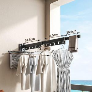 Foldable Invisible Extendable Clothes Drying Rack