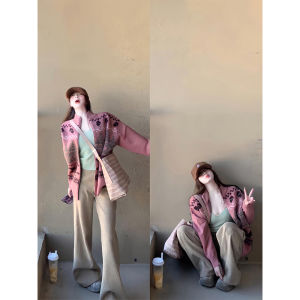 Quần Ống Rộng Cạp Cao Màu Kaki Cho Nữ Mùa Xuân 2025 Quần Dài Ống Rộng Thường Ngày Đa Năng Cho Nữ