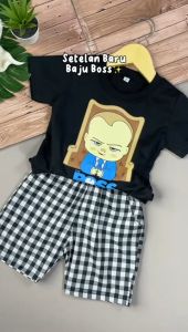 Setelan Baju Anak Laki-Laki BABY BOSS 1-4 Tahun