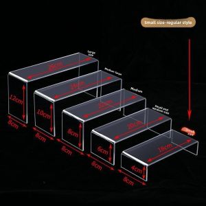 Feizhuxiansen | +Transparent Acrylic Display Stand U-Shaped
