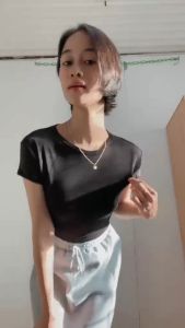 CLOTHINGHUB BROWN MICA DOUBLE-LINING TOP