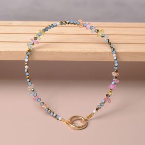 Retro Colored Glass Phone Chain Pendant Pearl USB Drive Decorative Lanyard Womens Gift Anti-Fall Wrist Cord Mobile Accessory
