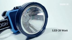 Senter Kepala LUBY L-2888 - Rechargeable - 3 Mode Cahaya Putih - Bisa DIMMER - 20 Watt - Baterai Lithium 8000 mAh - Tahan Hingga 50 Jam - Noah Online Store