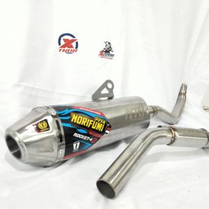 Knalpot Norifumi Rocket 4 Crf Klx Dtracker Wr Standart Bore Up New Termurah