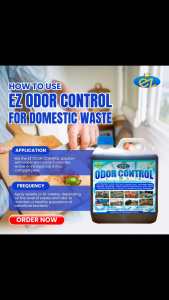 EZ Odor Control for Septic Tank 1Liter Eco Friendly Liquid Disinfectants