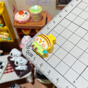 Snoopy Macaron Peacock KT Cat Cake Towel Roll Pig Bento Food Toy Miniature Model Display Decorations Collectible Items