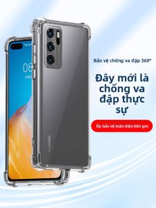 HENYOU | Ốp lưng silicon chống rơi cho Huawei P40 Pro Plus bảo vệ bốn góc trong suốt chống sốc sáng tạo phù hợp cho cả nam và nữ