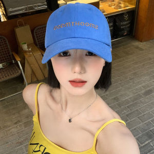 【WJ】Thời trang thư thêu mũ bóng chày cho phụ nữ Phiên bản Hàn Quốc của mũ duckbill chất lượng cao