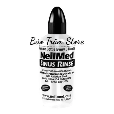 Bình rửa mũi neilmed 240ml cam kết hàng chính hãng Mỹ (tặng kèm 1 gói muối dùng thử)(hàng tách set K kèm hộp)
