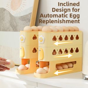 ZIYINGCHA | Rolling Ramp Egg Storage Organizer