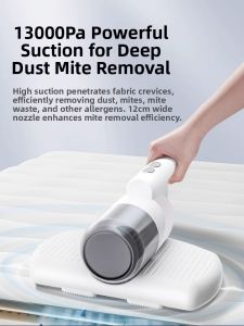 Wireless High-Airy Handheld Dust Mite Eliminator UV Sanitizer Small Vacuum Cleaner for Bed Home Use Digital Brand 1 Year Warranty