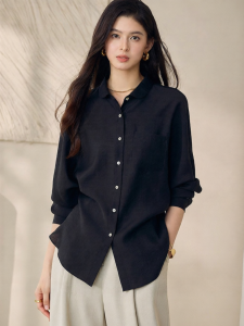 Roey s house | Áo Sơ Mi Đen Phong Cách Công Sở Nữ