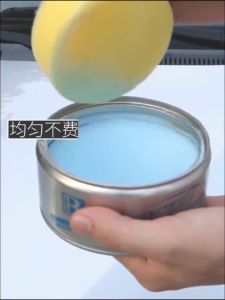 Car Waxing Sponge High-Density Cleaning Sponge Block Car Beauty Supplies Round Car Sponge Wipe Tool