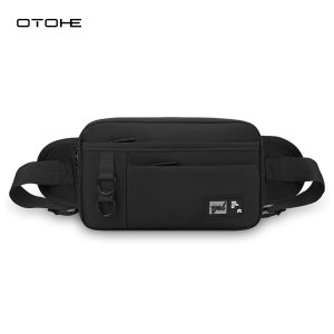 OTOHE Mens Chest Bag Crossbody Bag Waterproof Oxford Cloth Bag Lightweight Waist Bag Sports Bag Casual Bag Fitness Bag Versatile Fashion Chest Bag Travel Bag