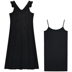 Summer New High Waist Slimming Long Dress French Design Sensation Black Elegant Strapless Dress Womens Fashion Commute Style