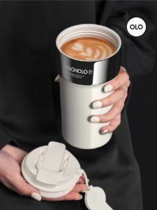 แก้วกาแฟสแตนเลสแบบมีฝาปิดสำหรับผู้หญิง แก้วน้ำแบบมีสตริปสำหรับเด็กนักเรียน แก้วน้ำแบบมีฝาปิด แก้วน้ำแบบมีสตริป แก้วน้ำแบบมีสตริป