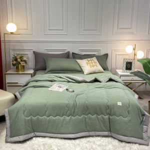 Solid Color Quilted Hypoallergenic Comforter Blanket Super King Queen Single size Single Queen King Size Air Conditioning Quilt