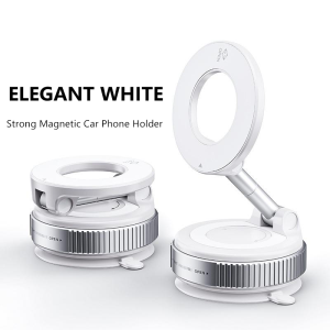 Foldable Vacuum Magnet Phone Bracket Strong Magnetic Suck Design Multi-angles Adjustment Car Holder For iphone Navigation Stand
