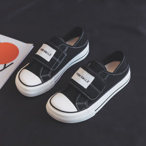 Womens Canvas Shoes Half Wrap Wide Comfortable Breathable Sticky Buckle Low Cut Korean Style round Toe Rubber Outsole