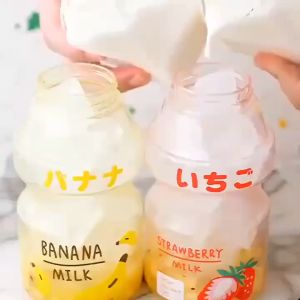 Botol Minum Sekolah Anak Lucu Viral Tiktok 2023 Yakult Anti Tumpah Perempuan Laki-Laki TK Tempat Air Aesthetic Korea Murah Meriah