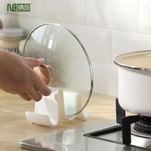 NACHUAN creative wave pot lid rack kitchen chopsticks knife cutting board chopping board storage shelf pot rack