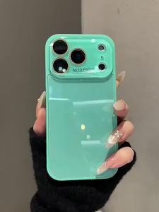 Ốp Lưng Cứng Màu Kẹo Ngọt Cho iPhone 15/16/17 Pro Max 14/13/12/11 Viền Kính Cường Lực Chống Sốc Mỏng Bảo Vệ Camera