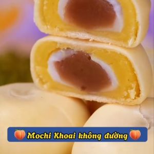 Bánh Mochi Khoai Môn Bánh Mochi Kem Khoai Nhân 4 Lớp Thơm Ngon Không Đường Ít Ngọt Đầy Đủ Dưỡng Chất