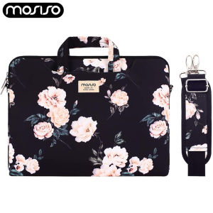Fashionable Canvas Laptop Bag for Women Mosiso Compatible with 13.3 Inch  Notebook Computer Bag Huawei Briefcase 15.6