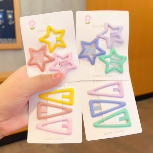 Cute Star Hair Clips & Baby Safe Side Bangs Hair Grips: Adorable Baby Back Hair Accessories