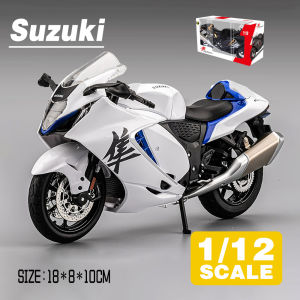 LEO 1:12 Suzuki Hayabusa ของ GRX1300R ชุดรถของเล่นรถโมเดล Diecast อัลลอยด์ของขวัญสำหรับเด็กผู้ชายเด็กผู้หญิง
