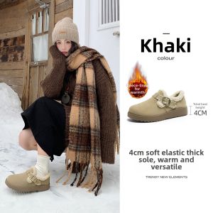 Josiny | Thick Sole Insulated Fur Lined Leather Winter Boots