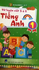 Sách - Vở Luyện Viết 5 Ô li Tiếng Anh Lớp 1 - KV