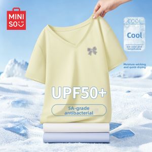 Miniso | V-neck Antimicrobial Short Sleeve Women T-shirt