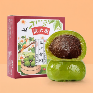 Shen Daying QingTuan Artemisia Shanghai Specialty Egg Yolk Meat Fluff Four Flavors Artemisia Snacks Glutinous Rice Bean Paste